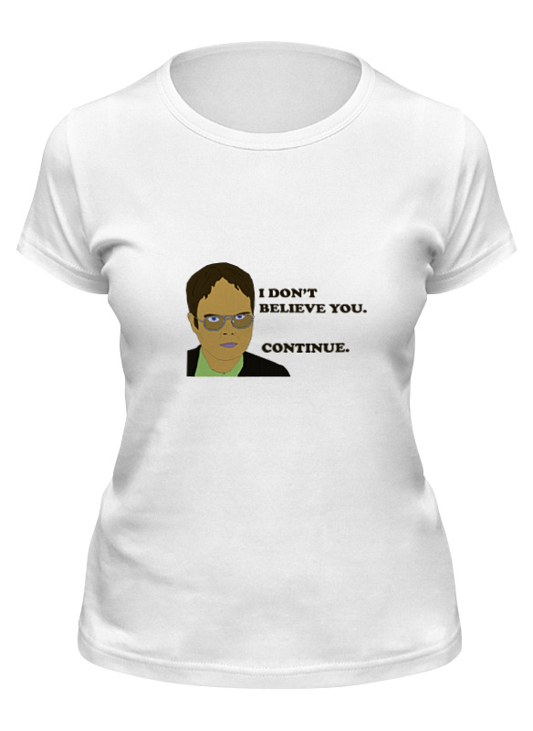 

Футболка женская Printio Dwight schrute белая 2XL, Белый, Dwight schrute