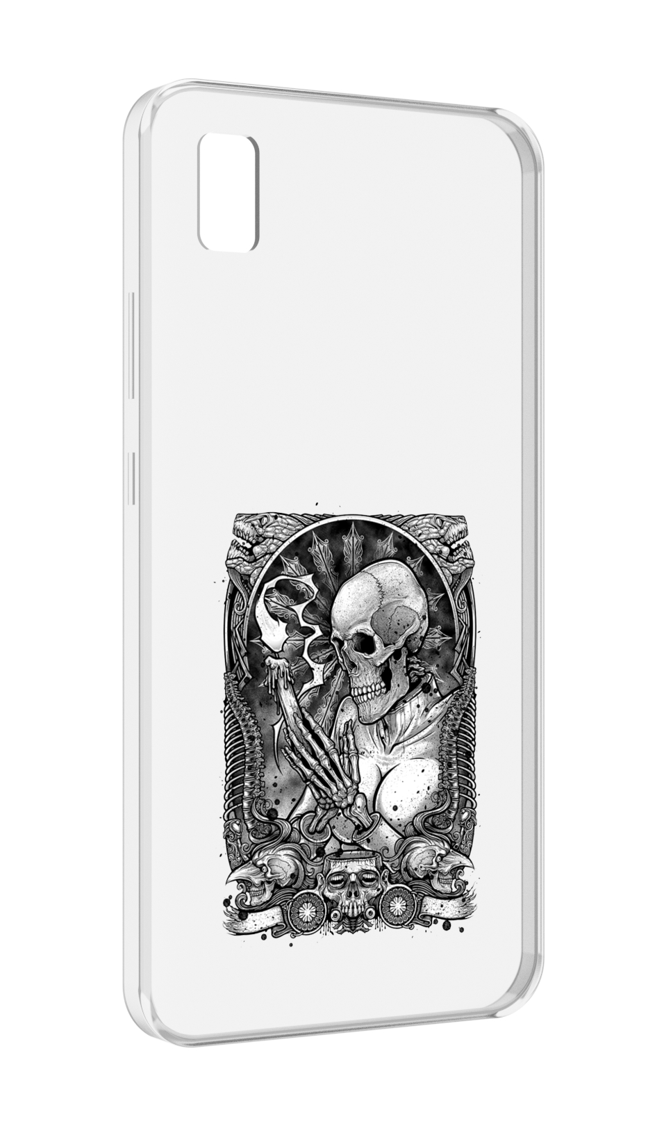 

Чехол MyPads девушка скелет для ZTE BLADE L210, Прозрачный, Tocco