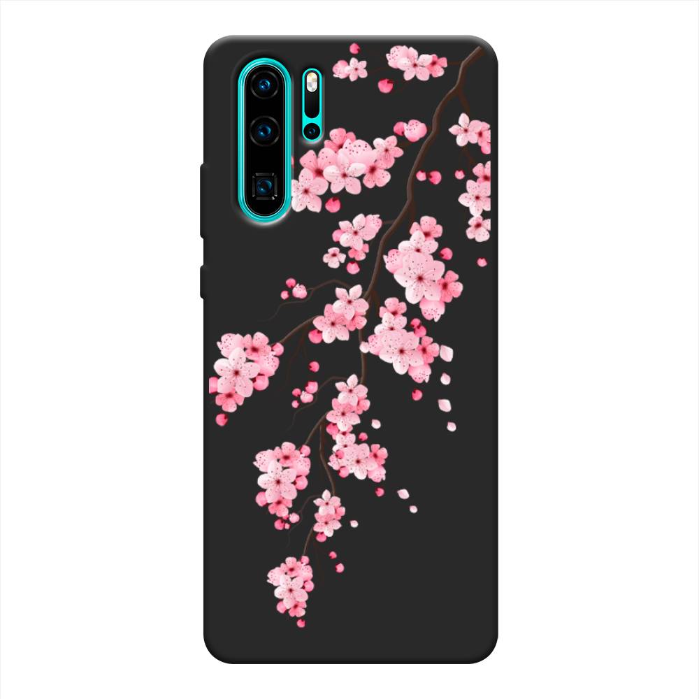 фото Чехол awog "розовая сакура" для huawei p30 pro