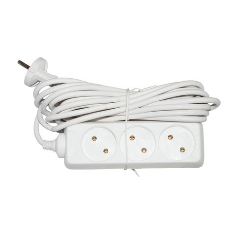 фото Удлинитель sonnen u-135 white, к розетки, 5 м