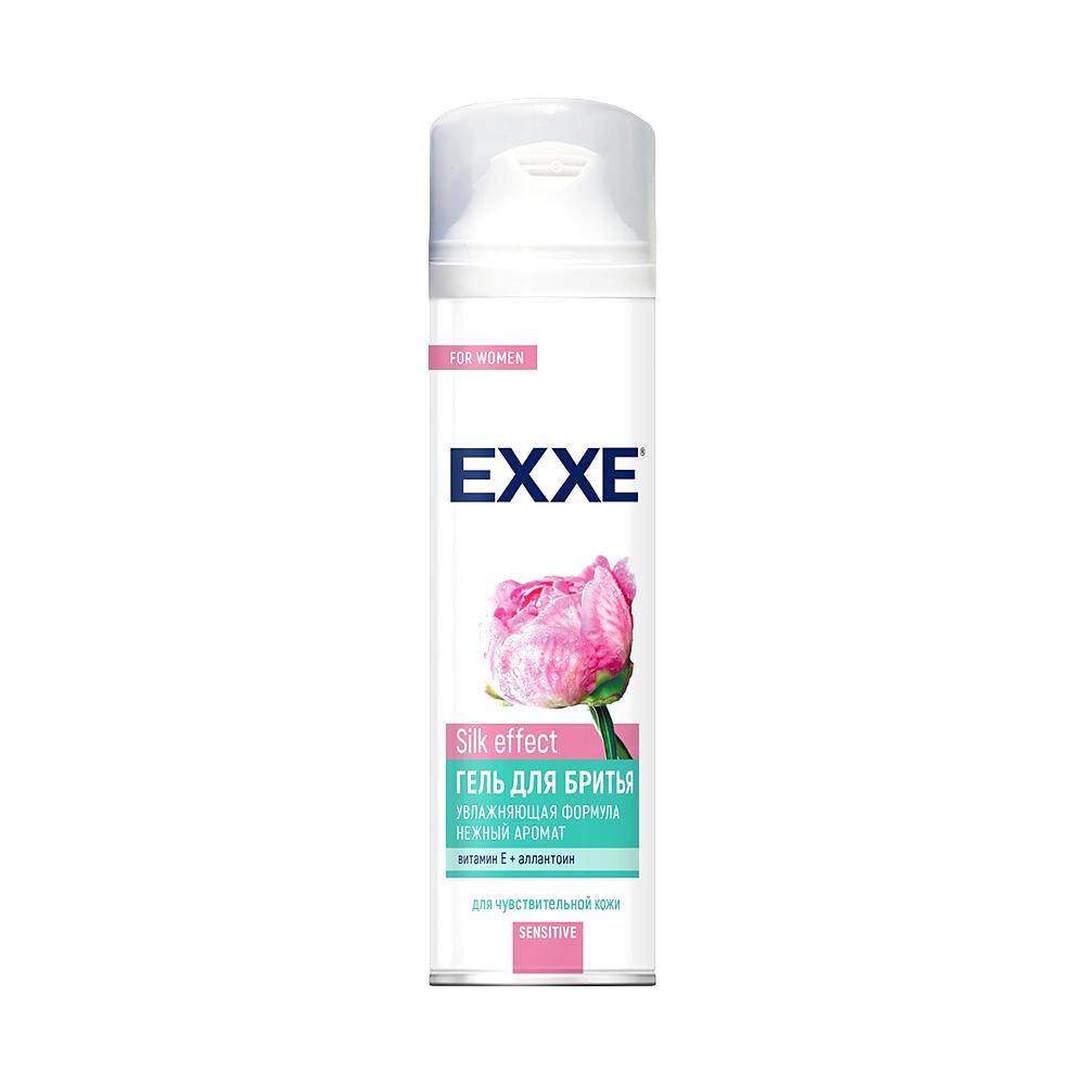 Купить Гель для бритья EXXE Sensitive, Silk effect, женский, 200 мл