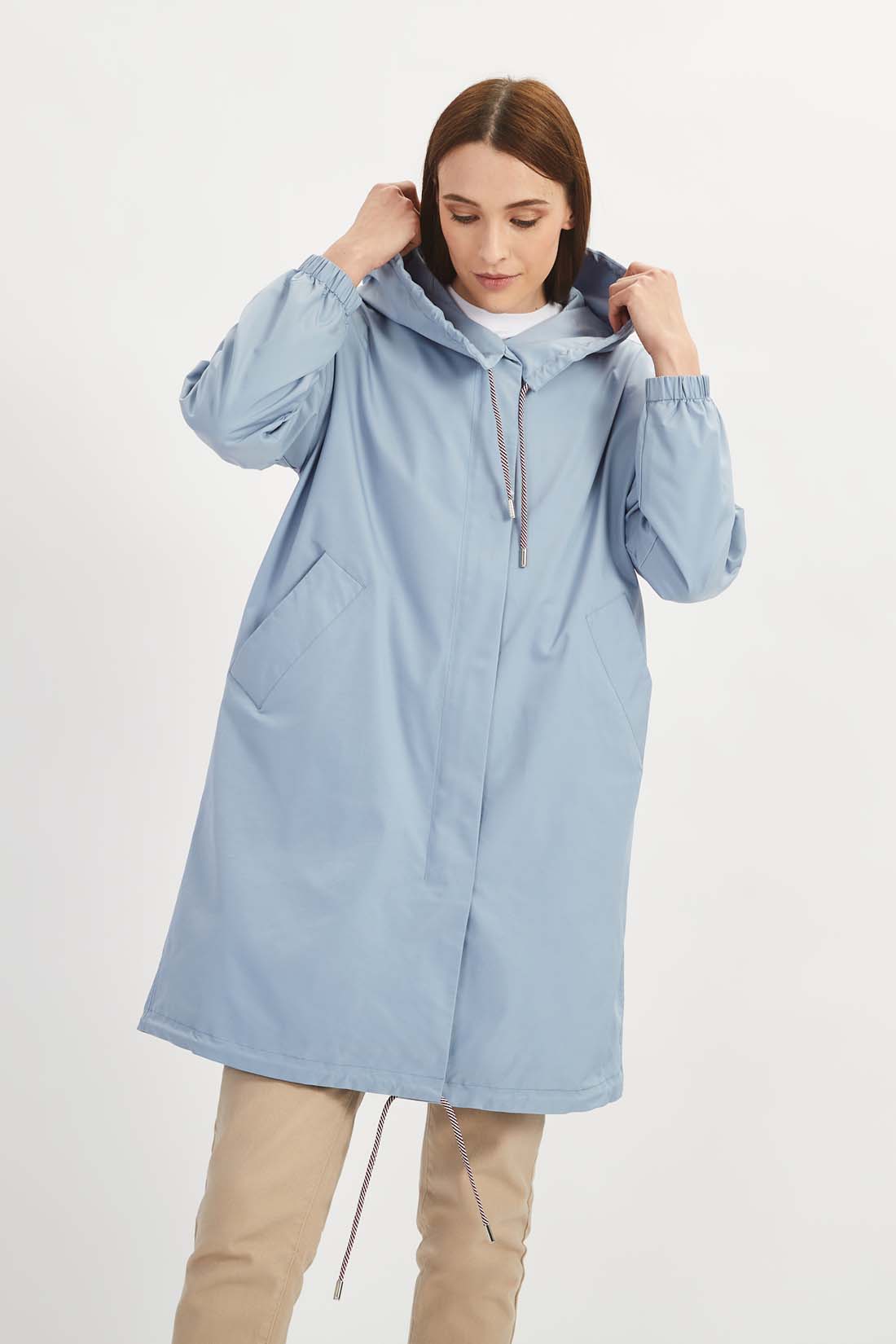 

Плащ женский Baon B0822005 голубой 2XL, B0822005