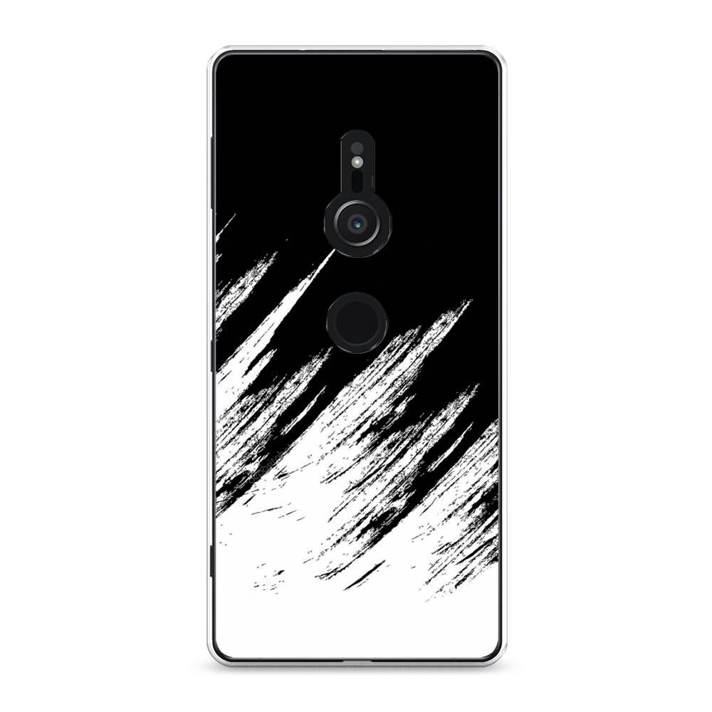 

Чехол Awog на Sony Xperia XZ2 "Черно белые брызги", Разноцветный, 52850-3