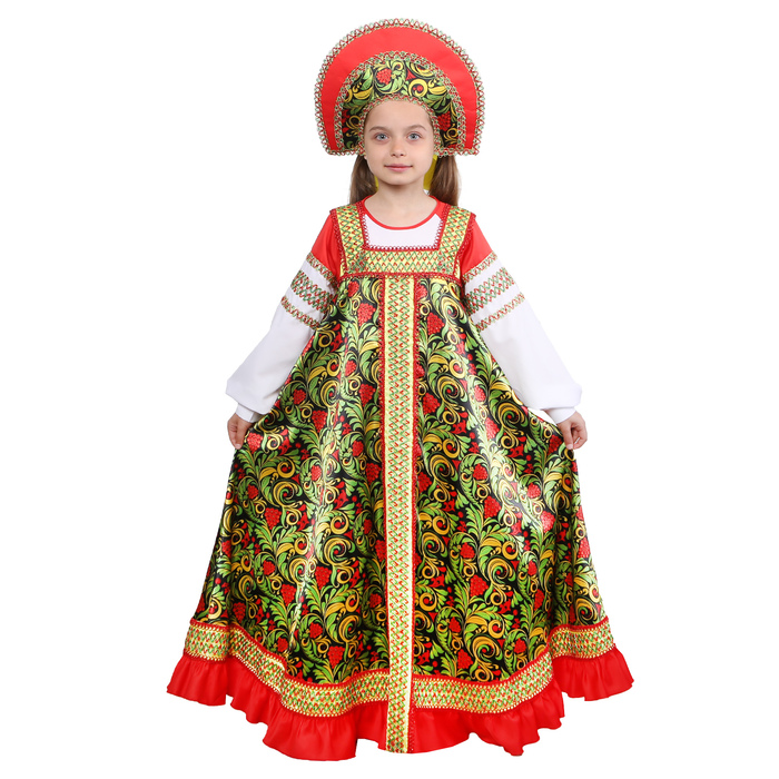 

Русский народный костюм «Рябинушка» для девочки, р. 36, рост 134-140 см, К00000002
