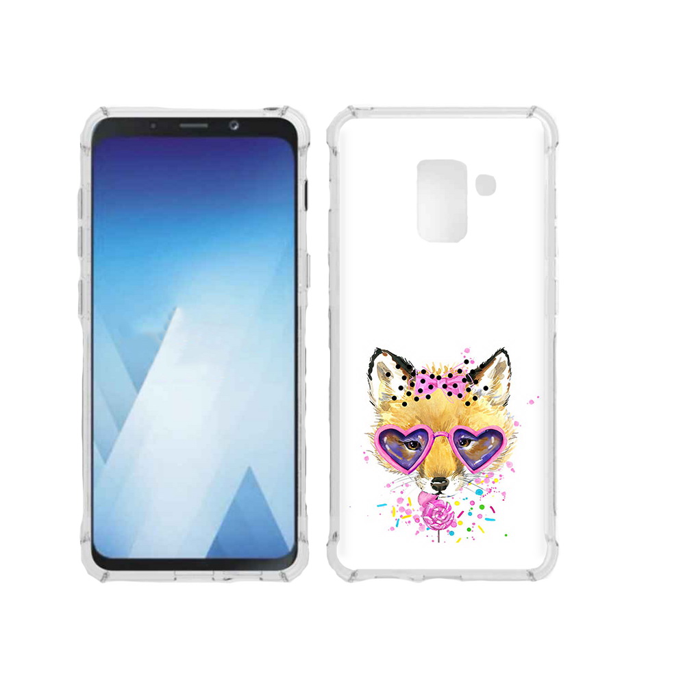 

Чехол MyPads Tocco для Samsung Galaxy A5 (2018) лисенок с бантиком (PT95317.573.441), Прозрачный, Tocco