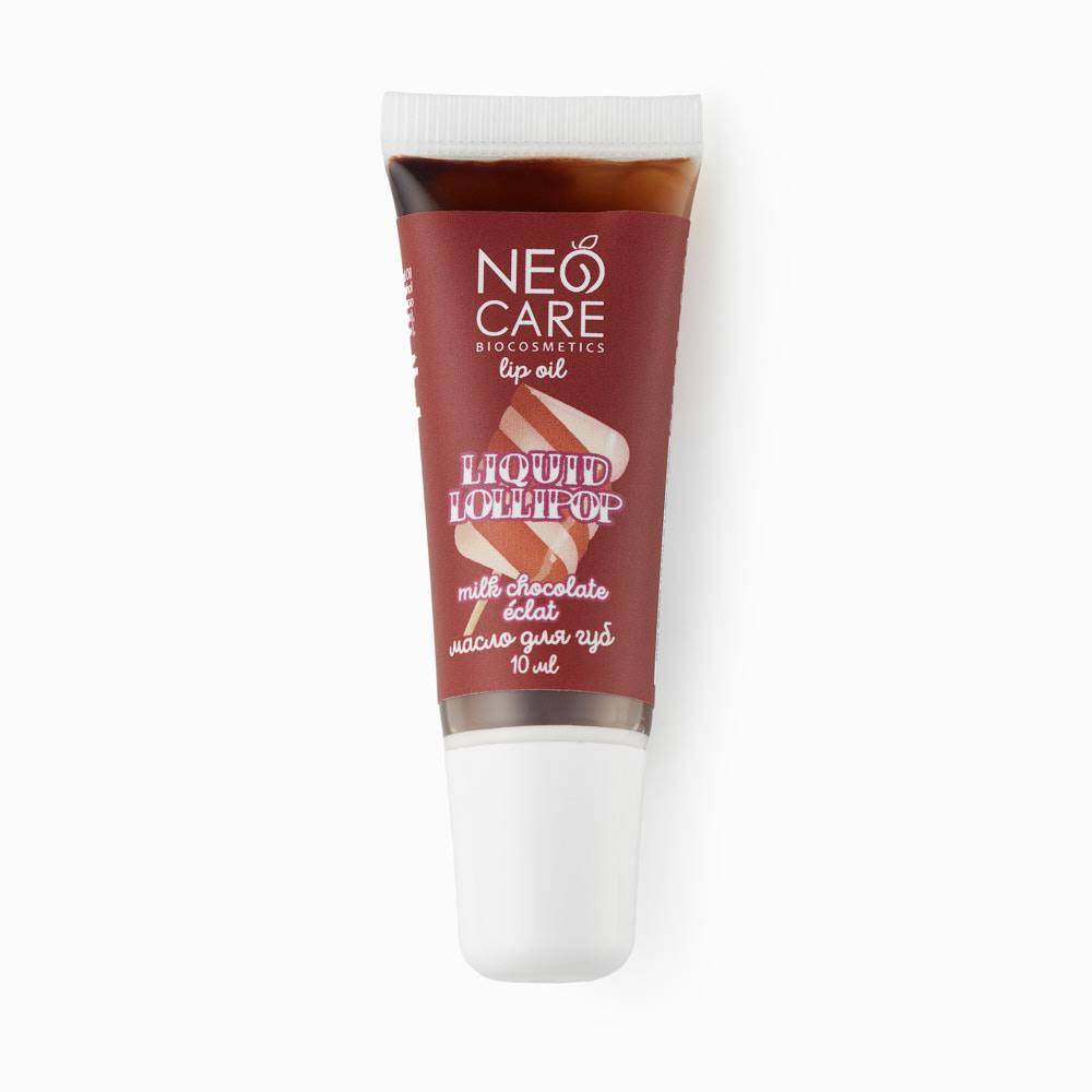 фото Масло для губ neo care liquid lollipop, milk chocolate eclat, 10 мл