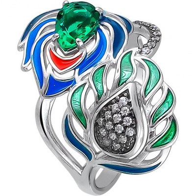 

Кольцо из серебра р. , Эстет 45К2512828ЭЧ, фианит/аметист, 45К2512828ЭЧ
