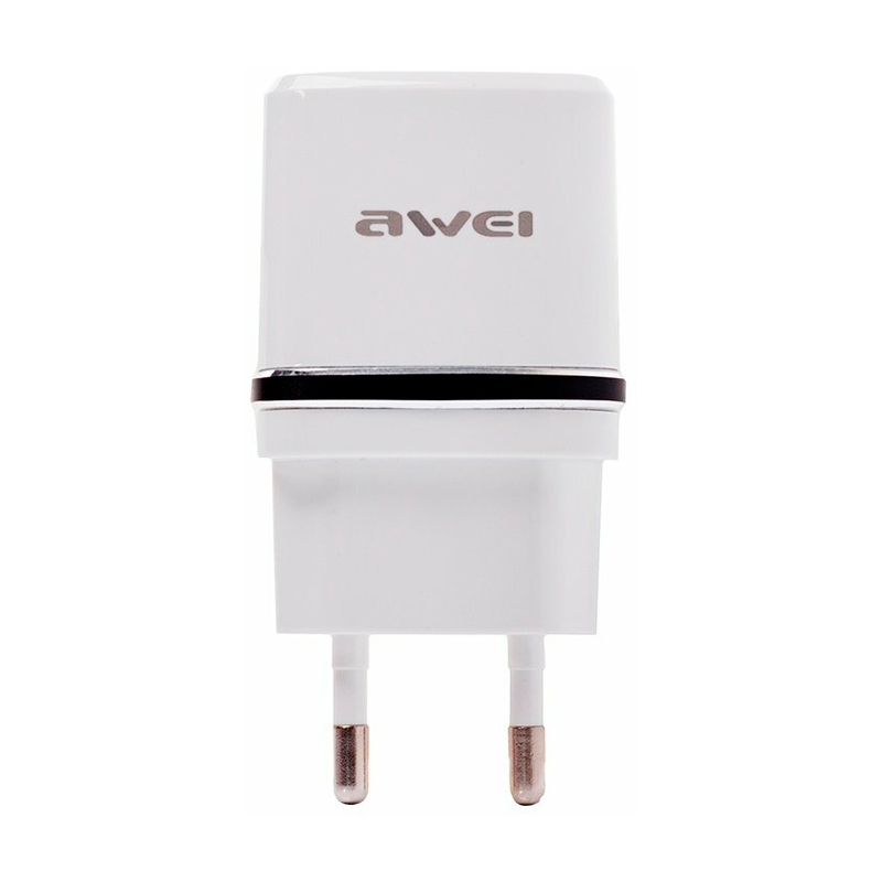 фото Сетевое зарядное устройство awei c-930, 2xusb, 2,1a, white