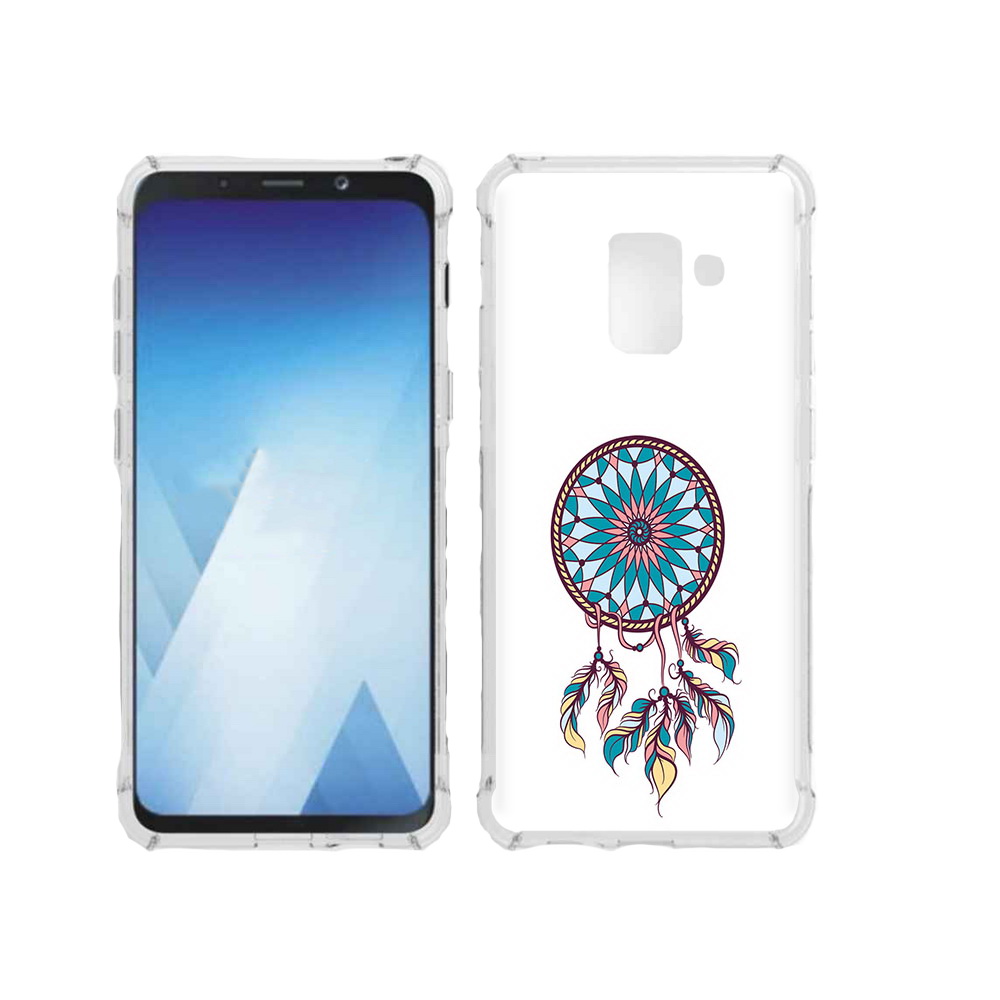 

Чехол MyPads Tocco для Samsung Galaxy A5 (2018) ловец снов синий (PT95317.573.443), Прозрачный, Tocco