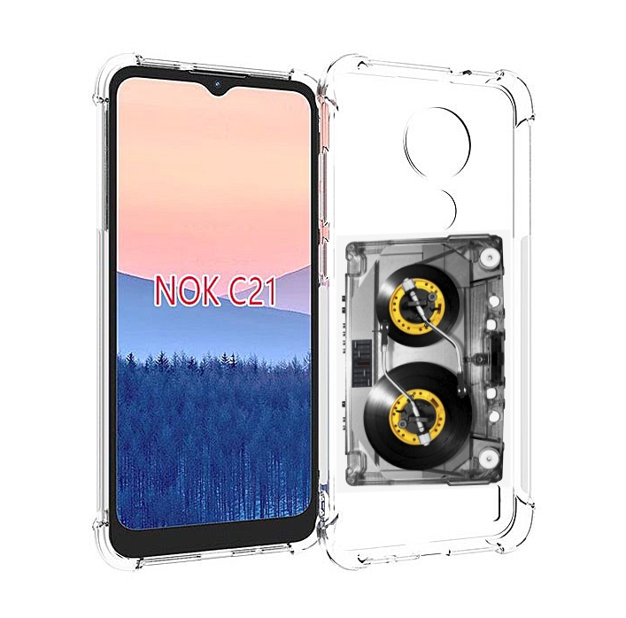 

Чехол MyPads Кассета музыкальная для Nokia C21, Прозрачный, Tocco