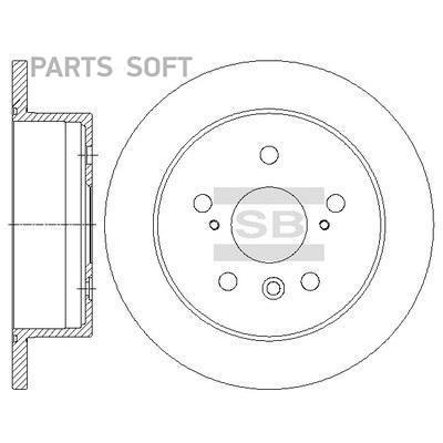 

Sangsin Brake Sd4051 Диск Тормозной Toyota Camry V30 2.4/3.0 01- Задний D 269Мм.