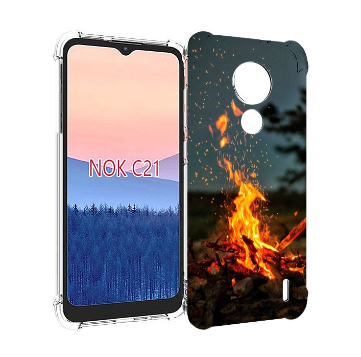 

Чехол MyPads Костер-ночное-небо для Nokia C21, Прозрачный, Tocco
