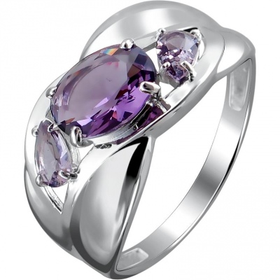 

Кольцо из серебра с Swarovski р. 17,5 Эстет Н12К253973, Н12К253973