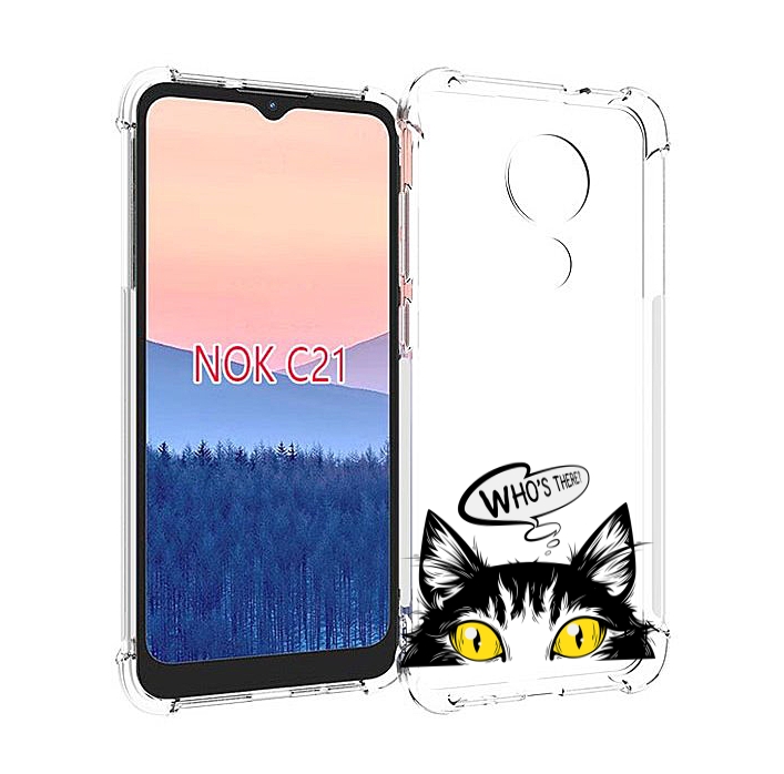 

Чехол MyPads Кто-тут-есть для Nokia C21, Прозрачный, Tocco