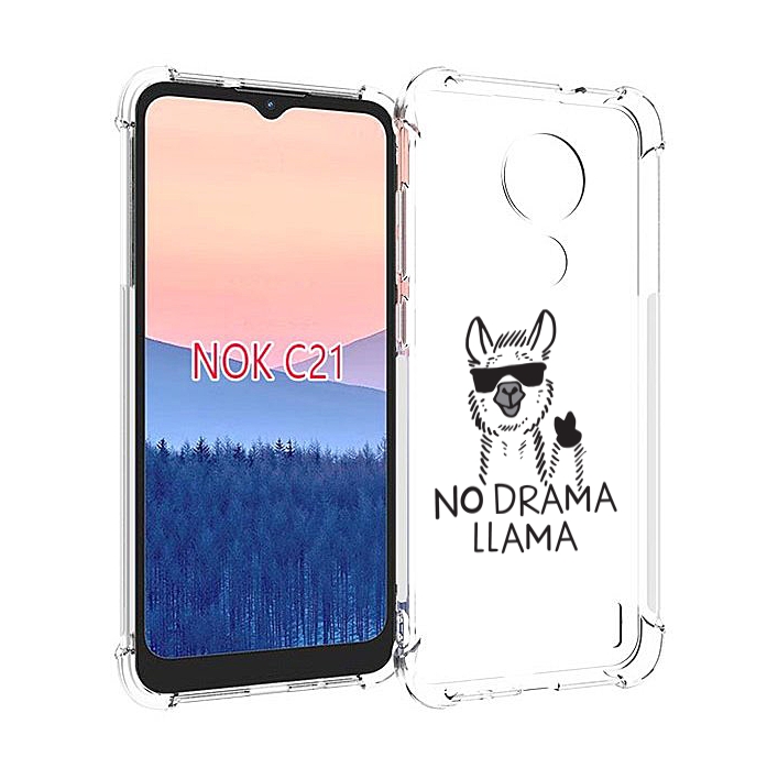 

Чехол MyPads Лама для Nokia C21, Прозрачный, Tocco
