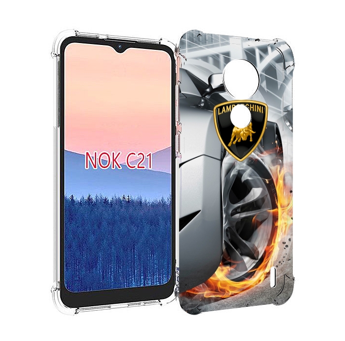 

Чехол MyPads Ламборгини мужской для Nokia C21, Прозрачный, Tocco