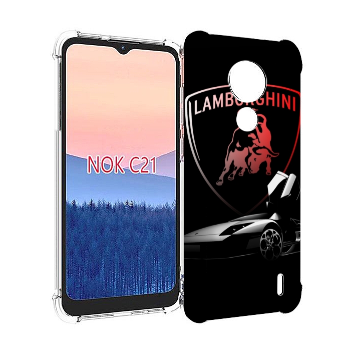 

Чехол MyPads Ламборгини-black мужской для Nokia C21, Прозрачный, Tocco