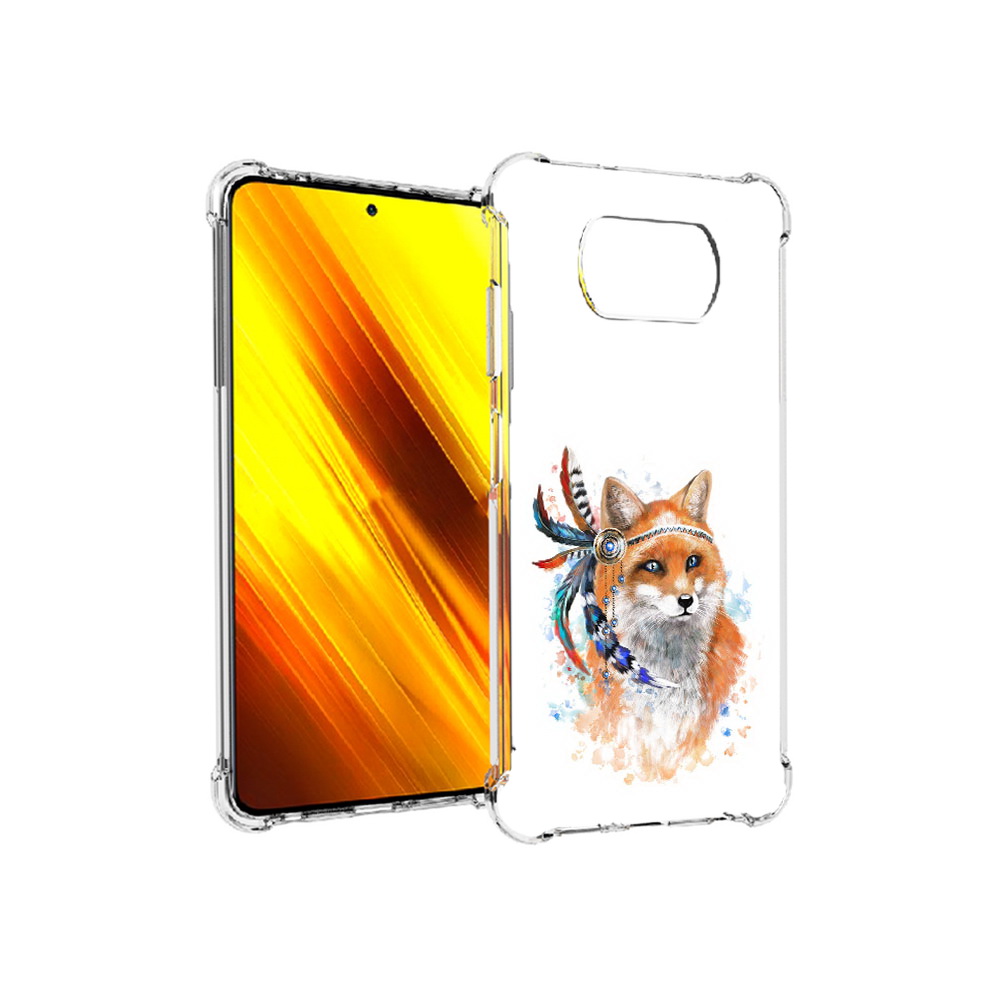 

Чехол MyPads Tocco для Xiaomi Poco X3 инду лиса (PT154881.262.377), Прозрачный, Tocco