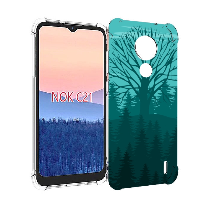 

Чехол MyPads Лес для Nokia C21, Прозрачный, Tocco