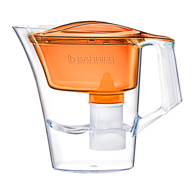 фото Кувшин-фильтр для воды 2,5 л "гала" оранжевый, пластик, барьер