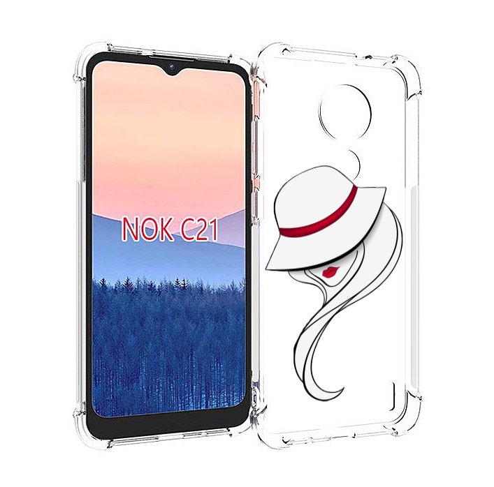 

Чехол MyPads Лого женский для Nokia C21, Прозрачный, Tocco