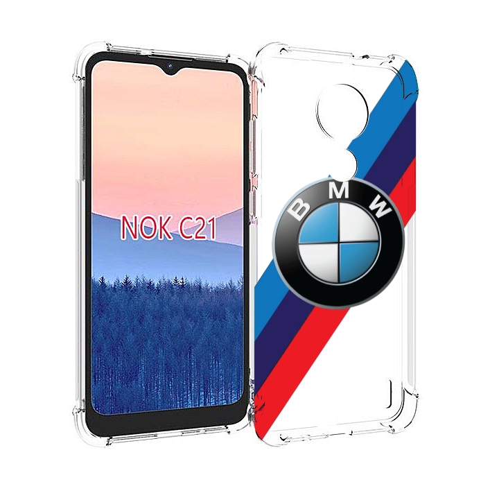 

Чехол MyPads Лого-BMW мужской для Nokia C21, Прозрачный, Tocco