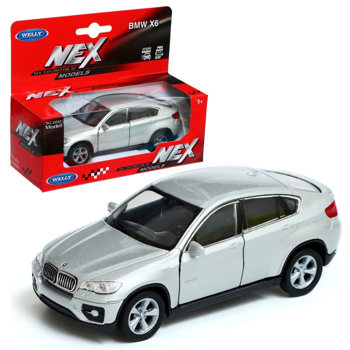 

Welly Модель машины BMW X6, масштаб 1:34-39, МИКС, Разноцветный