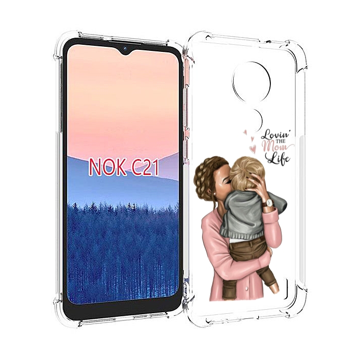 

Чехол MyPads Любовь-мамы детский для Nokia C21, Прозрачный, Tocco