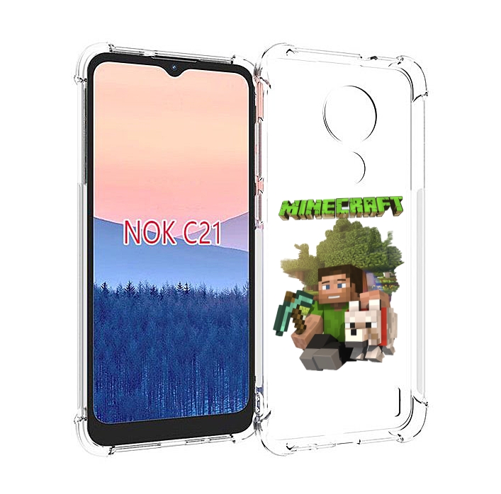 

Чехол MyPads Майнкрафт детский для Nokia C21, Прозрачный, Tocco