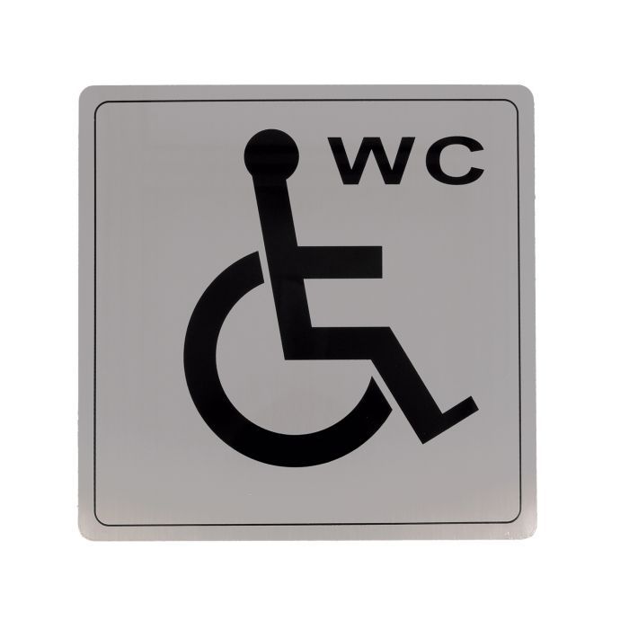 Информационная табличка Amig Туалет для инвалидов из нержавеющей стали, 103-140х140 IN табличка туалет для инвалидов merida