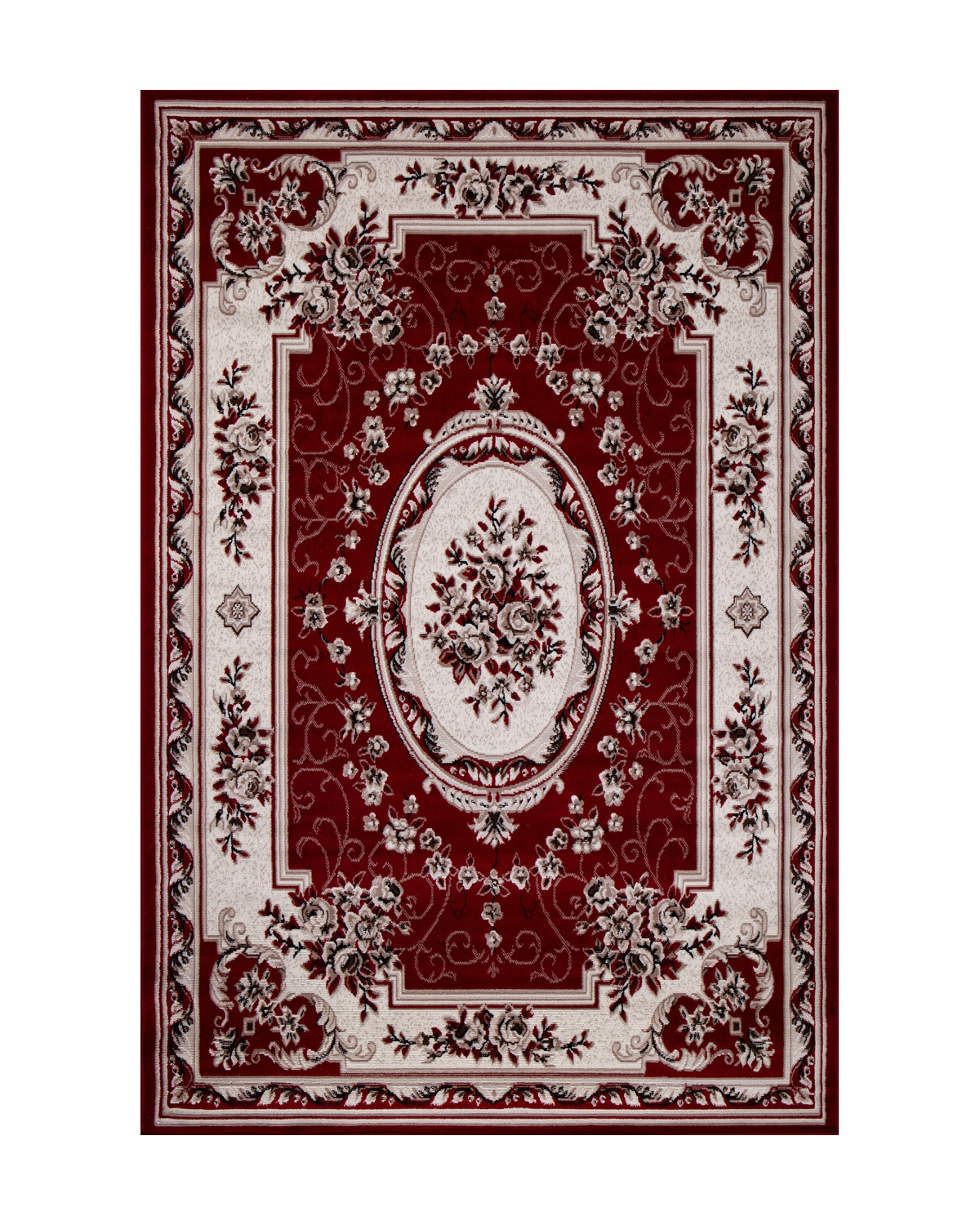 

Ковёр Merinos Gavana 250x350 прямоугольный красный кремовый 5444
