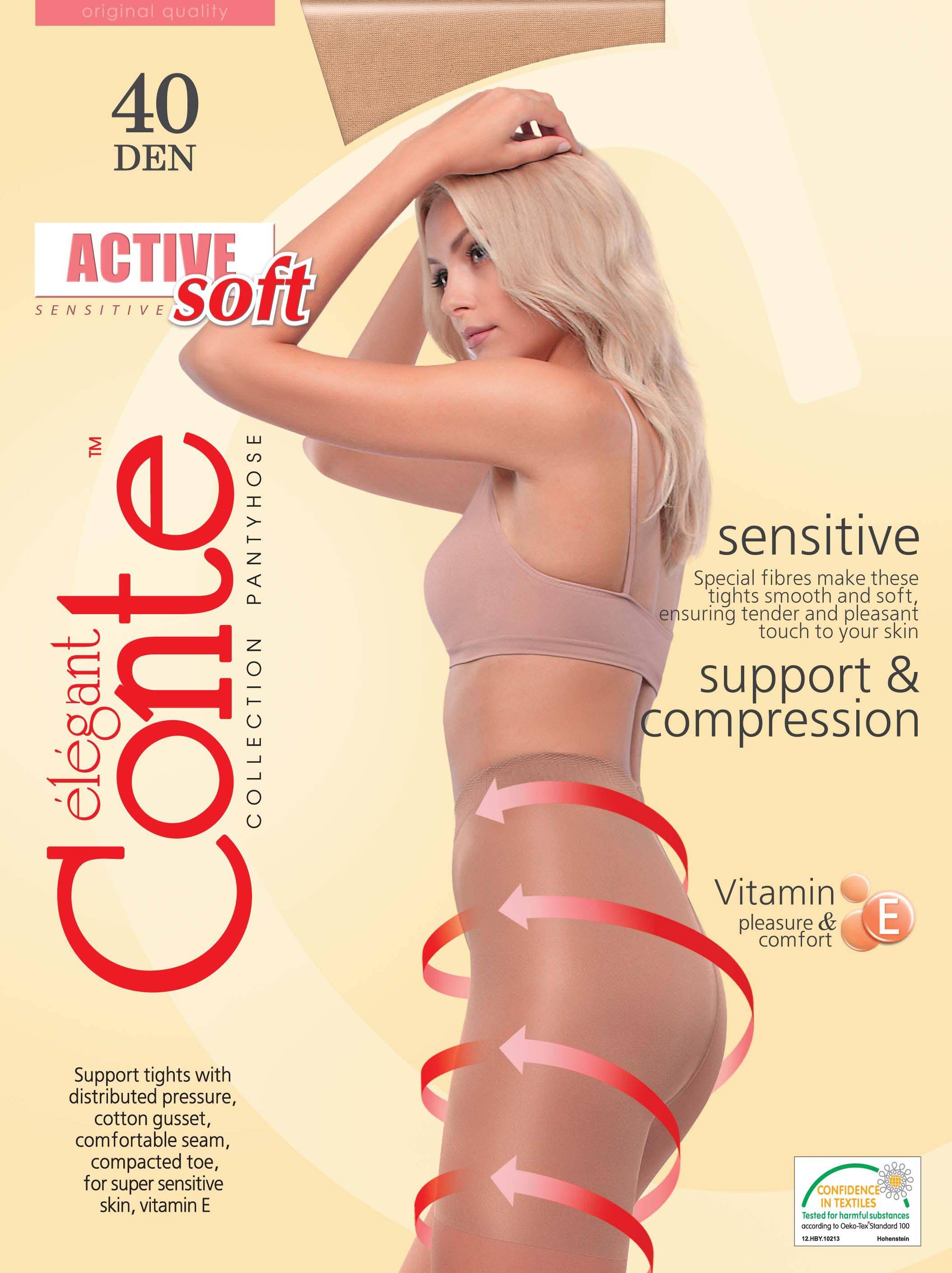Женские колготки Колготки жен. CE ACTIVE SOFT 40, р.6, grafit