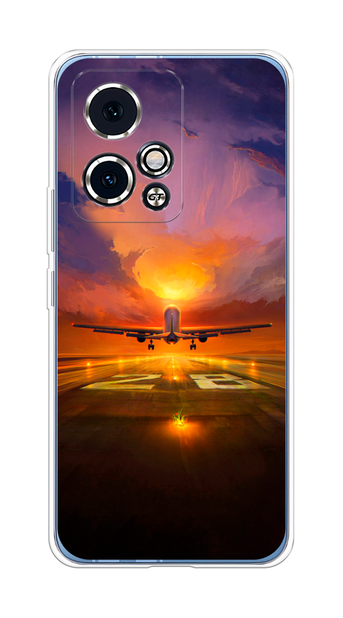 

Чехол на Honor 90 GT "Самолет на посадке", Оранжевый;синий, 6123450-1
