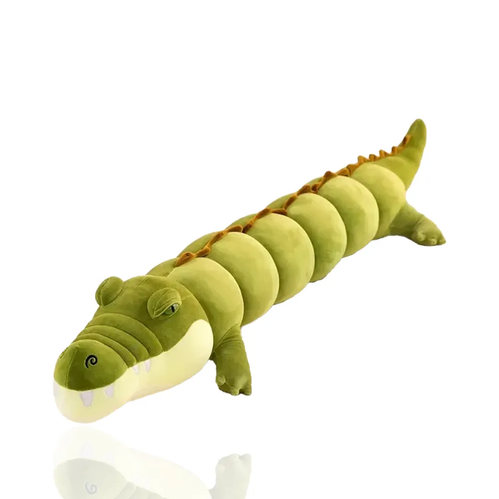 Мягкая игрушка-антистресс крокодил кайман темно-зеленый, 120 см
