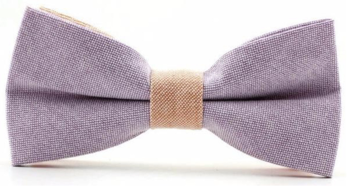 

Галстук-бабочка мужской 2beMan GB197 фиолетовый, bowtie-2color-linen