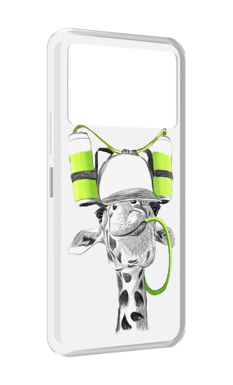 

Чехол MyPads Жираф для Infinix NOTE 12 VIP (X672), Прозрачный, Tocco
