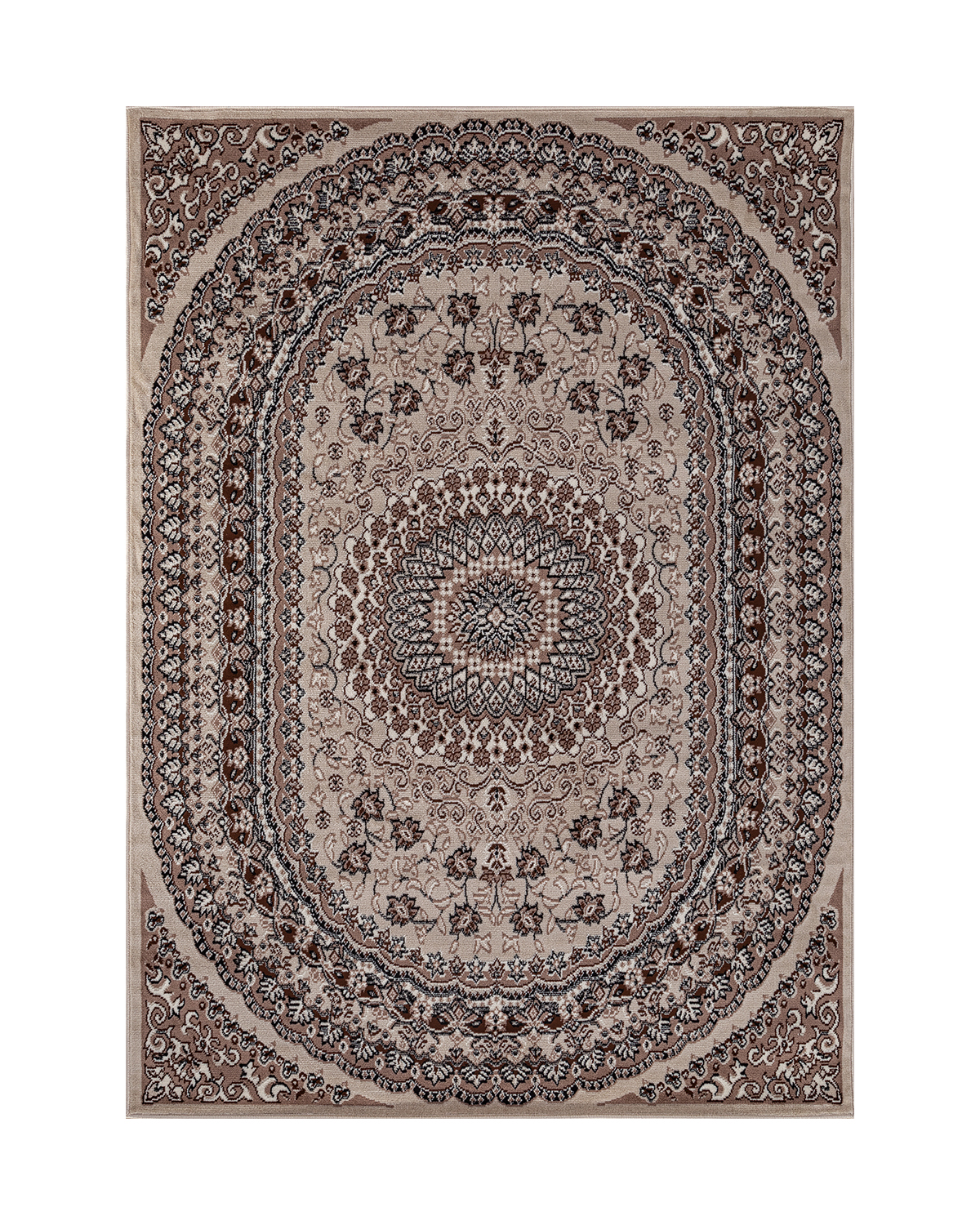 

Ковёр Merinos Gavana 150x400 прямоугольный тёмно-бежевый D504