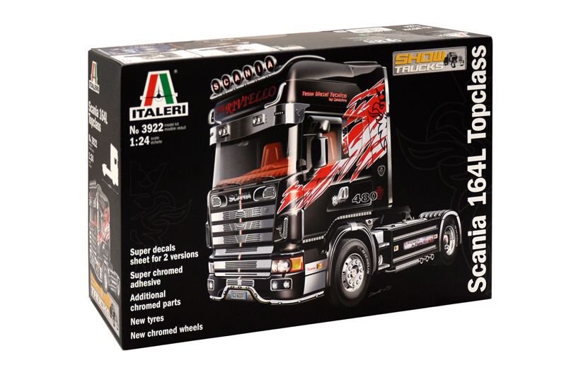 фото Сборная модель italeri 1/24 грузовик scania 164l topclass "showtruc it 3922