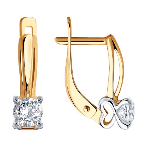 

Серьги из золота TEO MAORI 8200067, фианит, 8200067