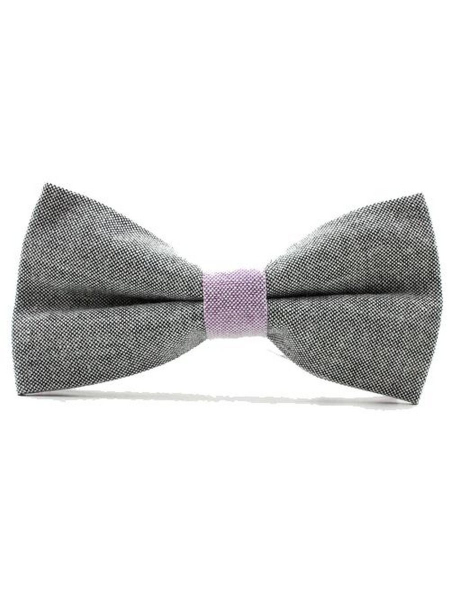 

Галстук-бабочка мужской 2beMan GB204 темно-серый, bowtie-2color-linen