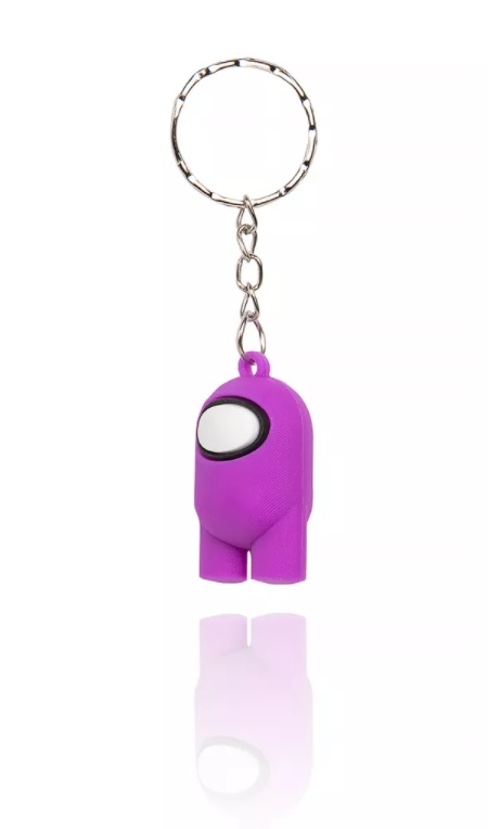 

Брелок для ключей силиконовый Among Us Brelok_AmongUs_Violet, Brelok AmongUs Violet