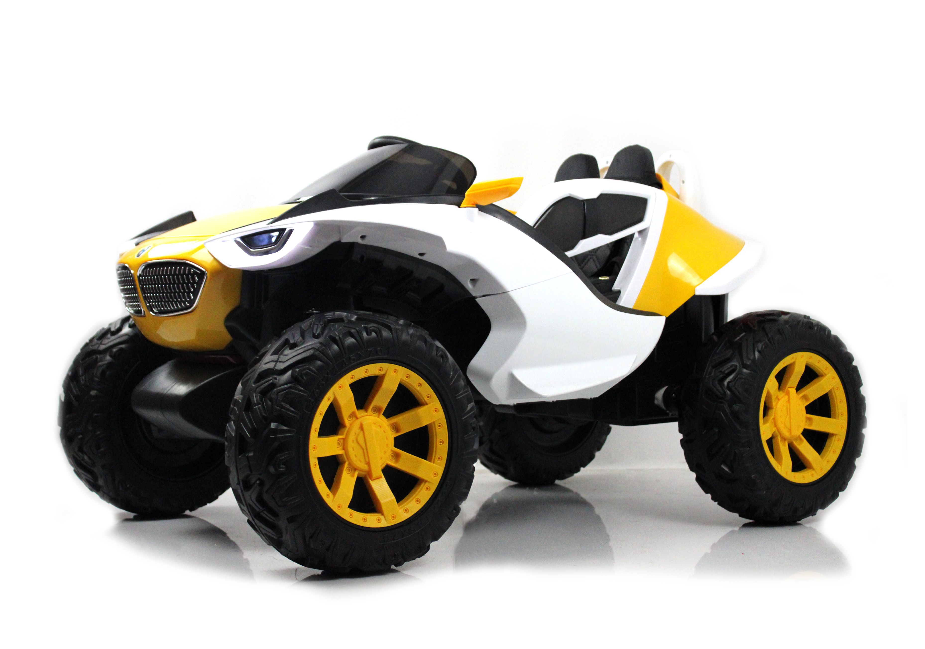 

Электромобиль RiverToys багги К888АМ Желтый, полный привод, K888AM