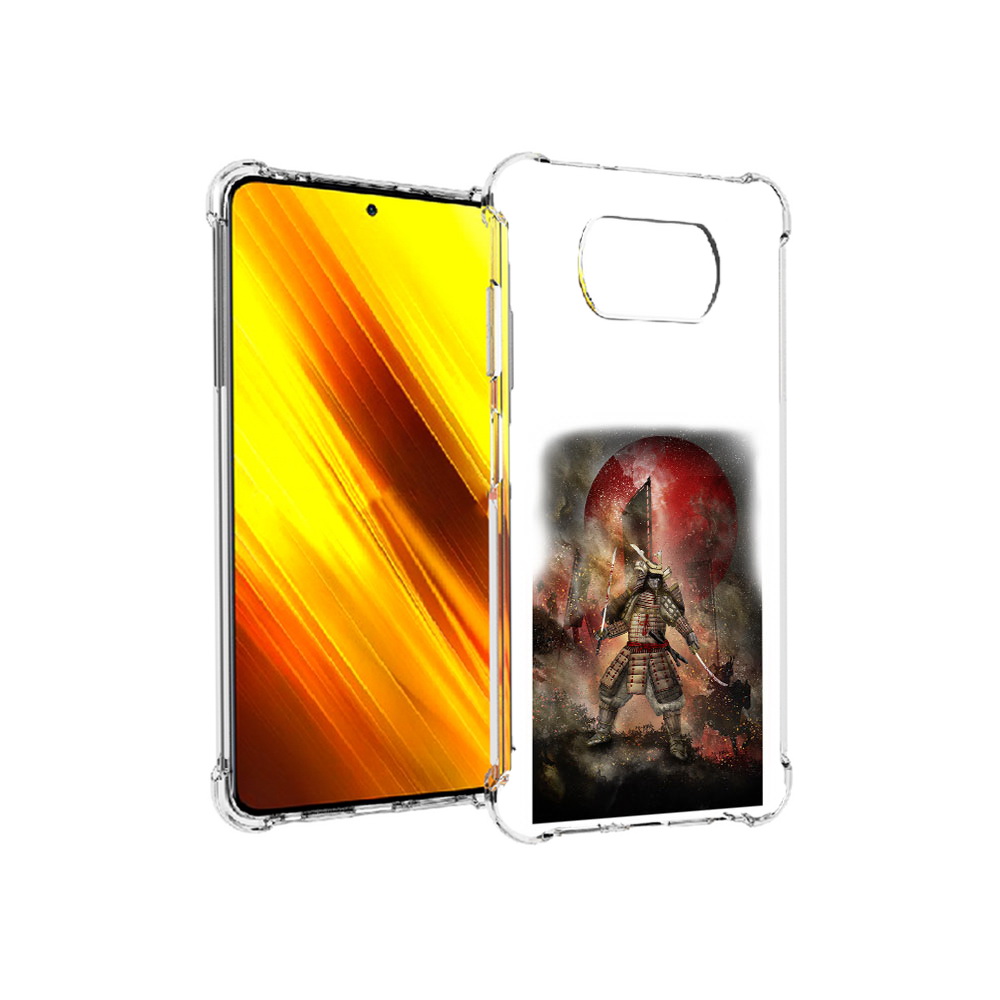 

Чехол MyPads Tocco для Xiaomi Poco X3 китайскийвоин (PT154881.262.388), Прозрачный, Tocco