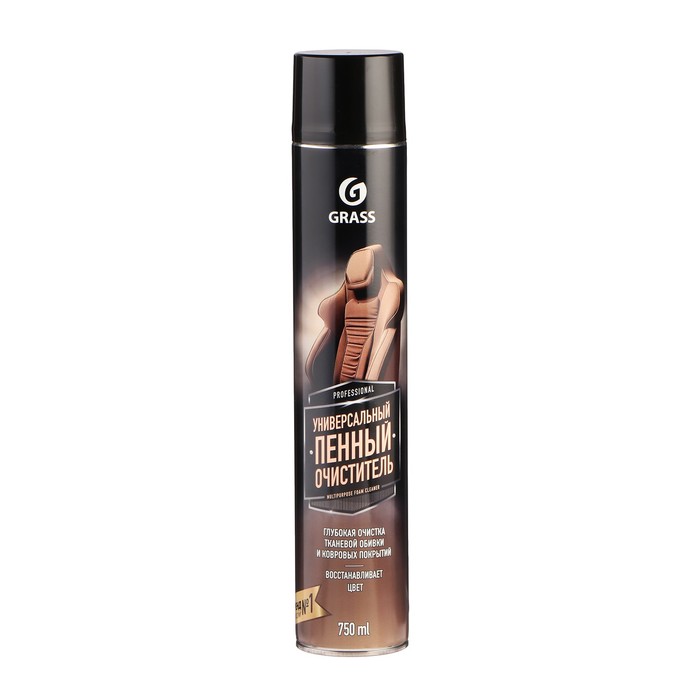 

Очиститель салона Grass Multipurpose Foam Cleaner, пенный, 750 мл, аэрозоль, без щетки