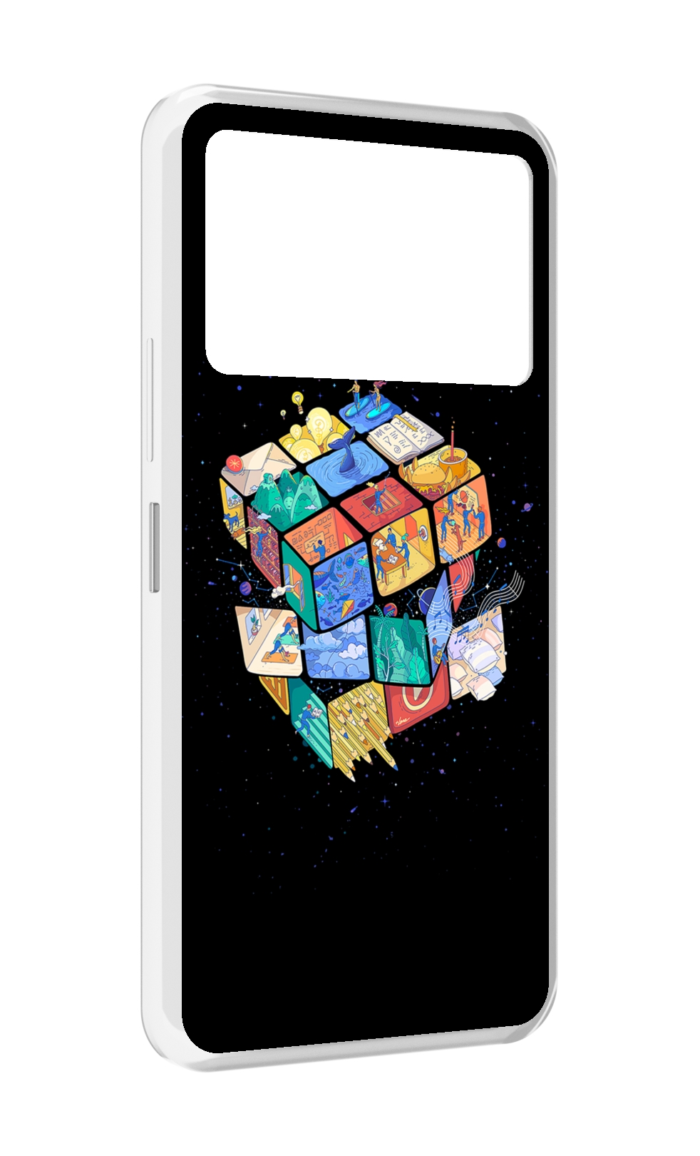 

Чехол MyPads Кубик-Рубика для Infinix NOTE 12 VIP (X672), Прозрачный, Tocco