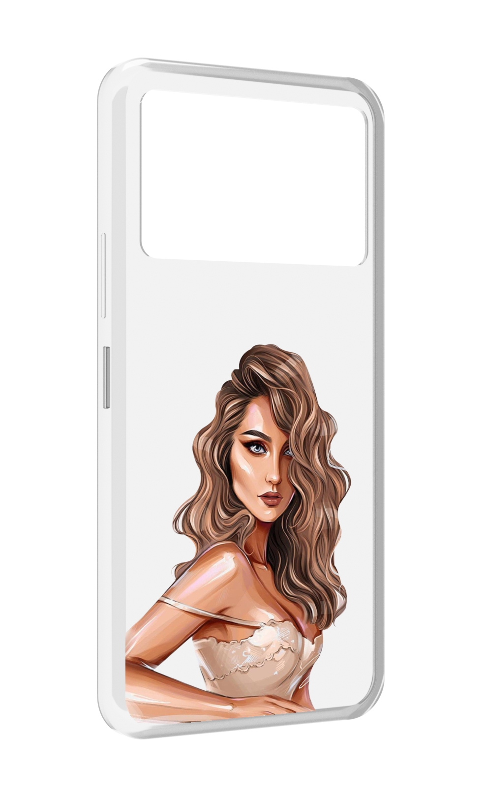

Чехол MyPads Кудрявая-девушка женский для Infinix NOTE 12 VIP (X672), Прозрачный, Tocco