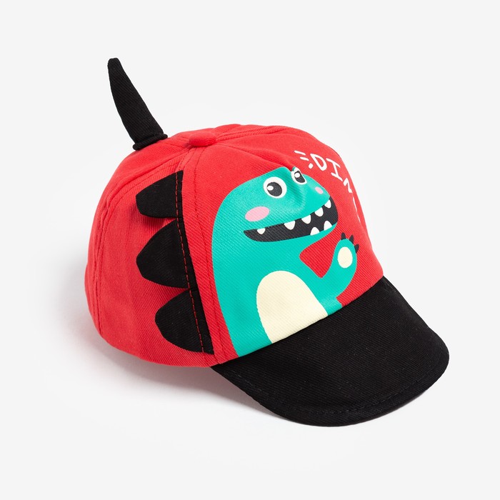 

Кепка детская MINAKU "Динозаврик", р-р 46-50, цв. красный, Animal