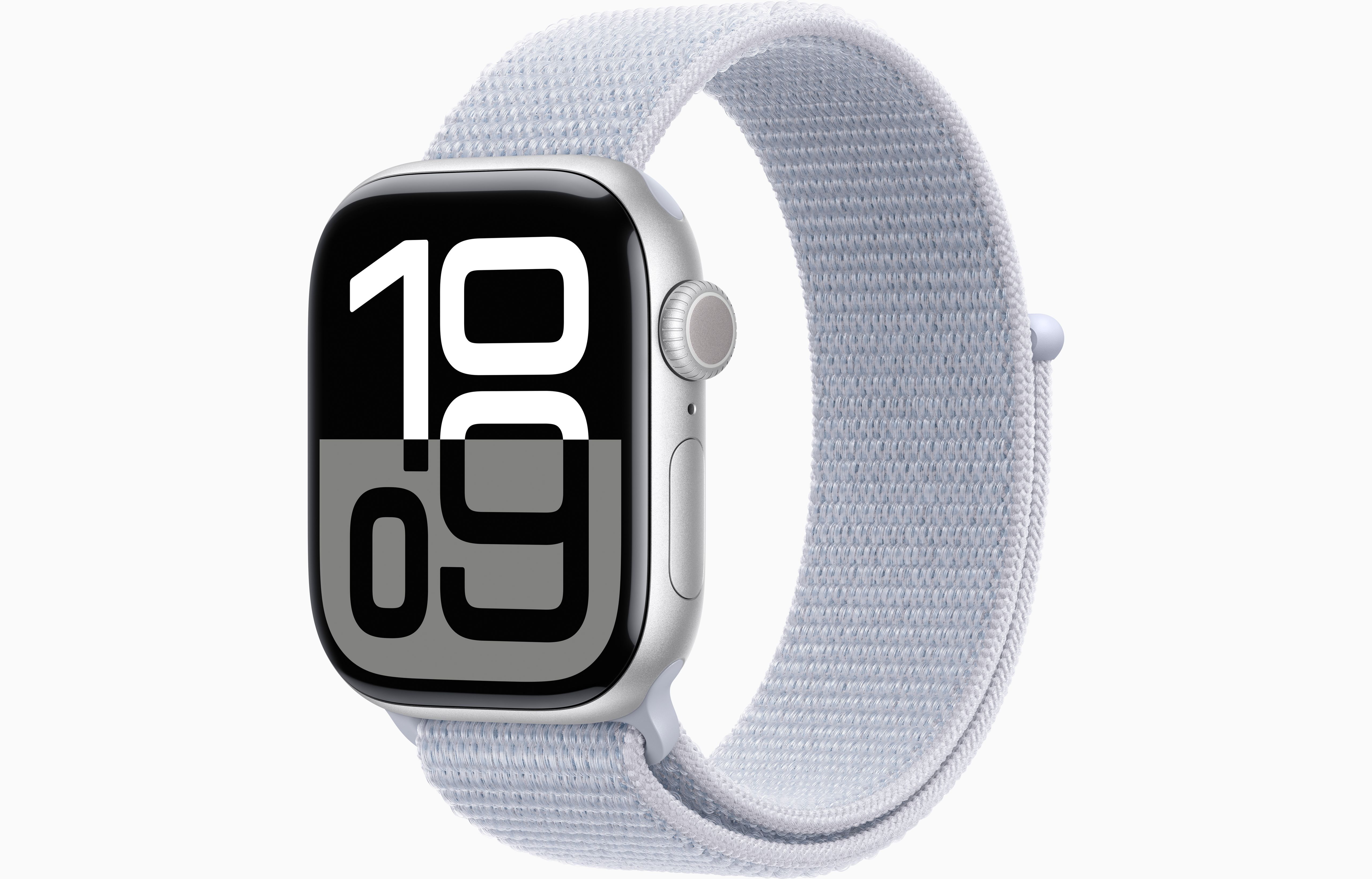 

Часы Apple Watch Series 10 Aluminium Silver 42mm GPS Sport Loop Blue Cloud, Watch Series 10