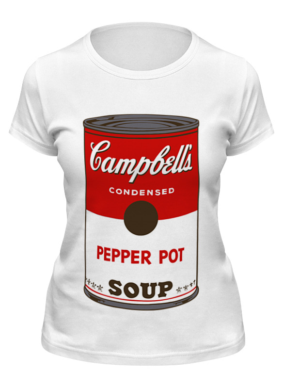 

Футболка женская Printio Campbell's soup (энди уорхол) белая 2XL, Белый, Campbell's soup (энди уорхол)