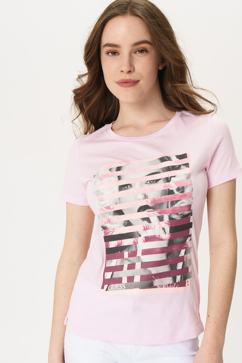 

Футболка женская Guess W0GI40K46D0 розовая M, W0GI40K46D0